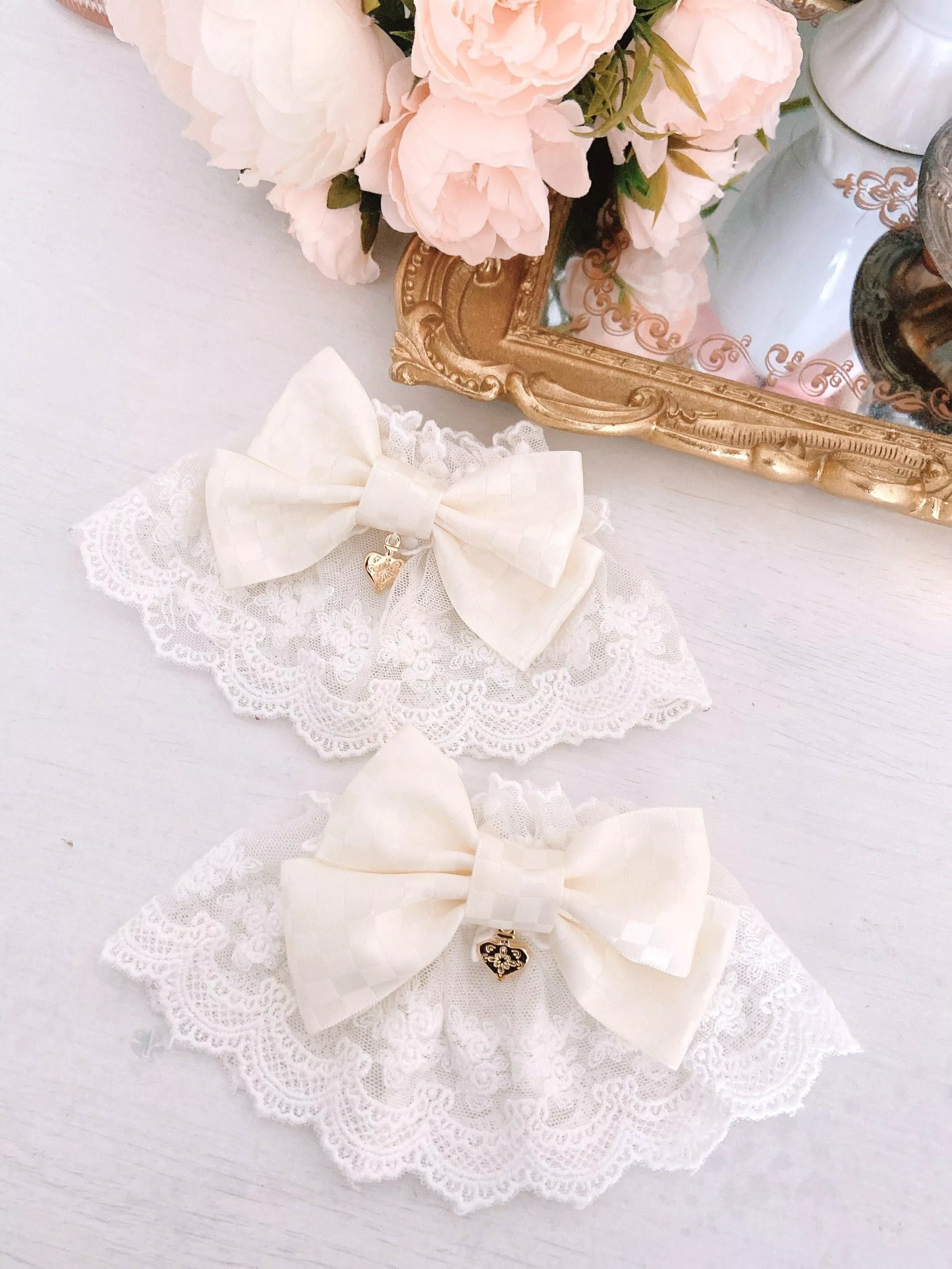 金色愛心墜手袖