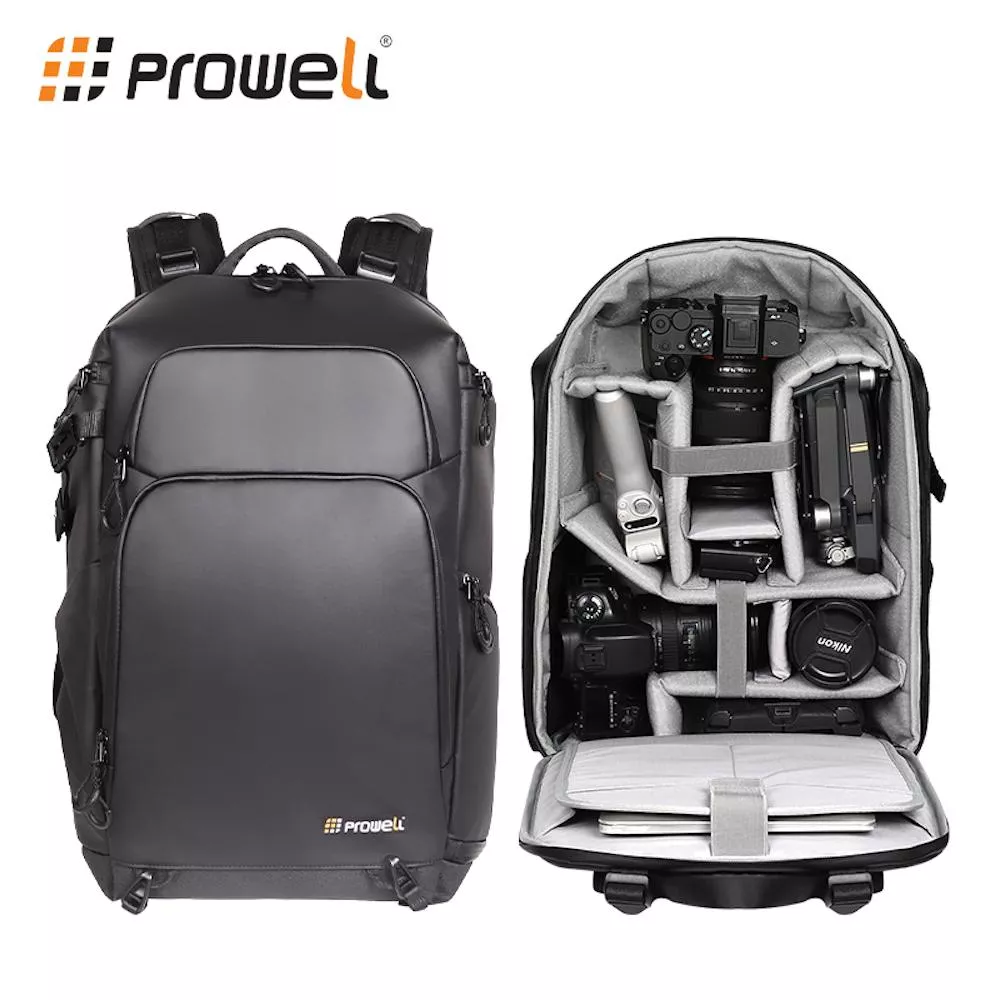 PROWELL 普樂威 WIN-23260 雙機多鏡26大容量攝影包/相機包/後背包 防盜後開/防水耐磨 輕鬆收納16吋筆電與腳架