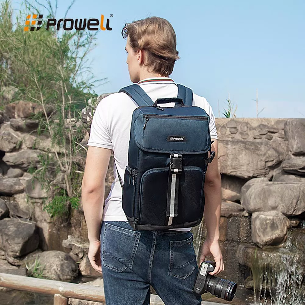 PROWELL 普樂威 WIN-23003 兩機多鏡相機包後背包 攝影包背包 單眼相機後背包 側開快取