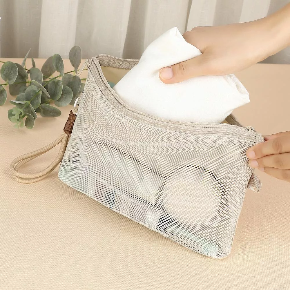 Heine 海恩直營 WIN-269 雙層拉鍊收納包 一包兩面網格+隱私層 防潑水材質 附手挽繩 旅用收納 藍芽耳機收納 3件套