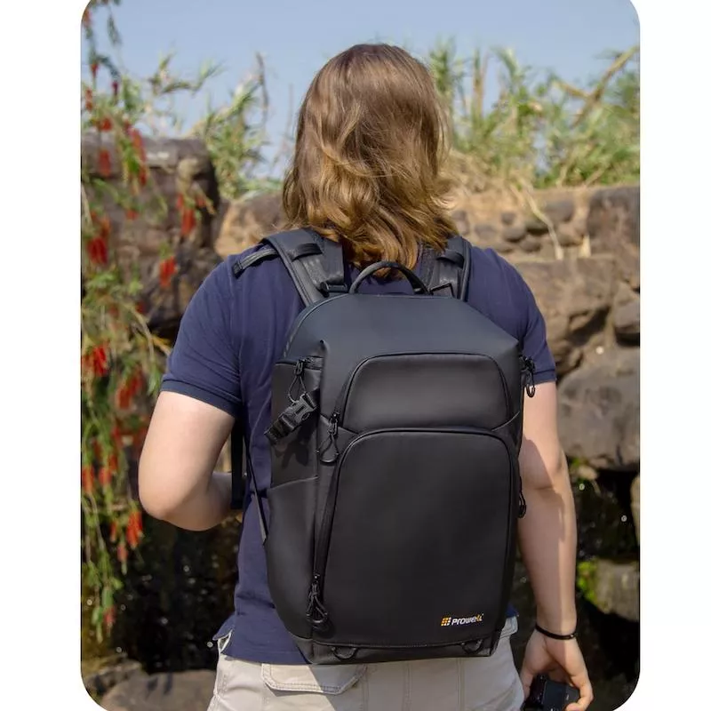 PROWELL 普樂威 WIN-23260 雙機多鏡26大容量攝影包/相機包/後背包 防盜後開/防水耐磨 輕鬆收納16吋筆電與腳架