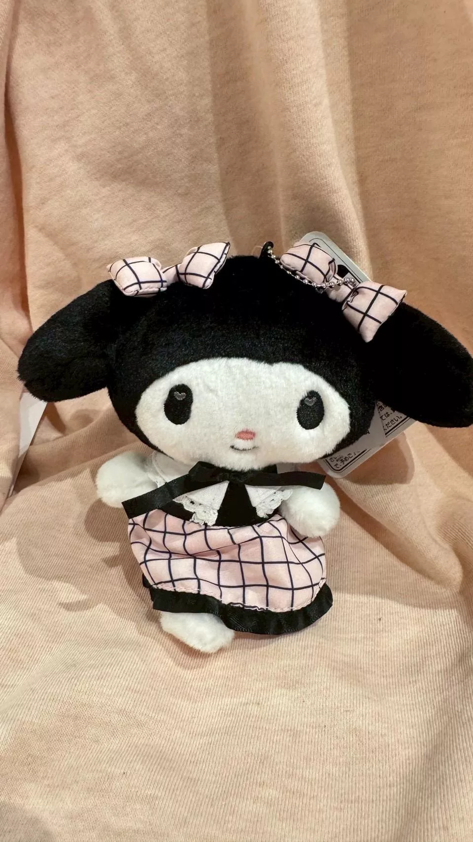 美樂蒂黑灰格女僕吊飾