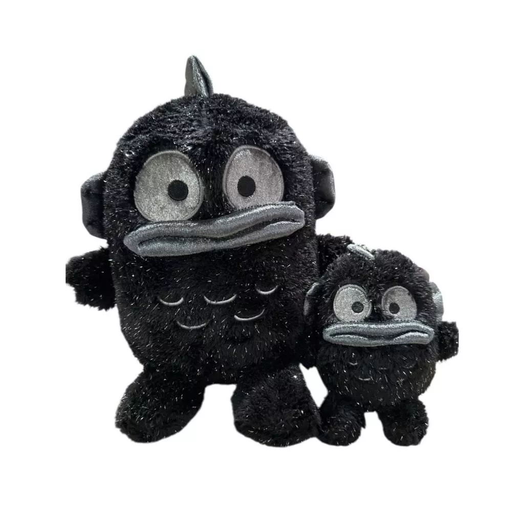 GU星願屋💜💛-Sanrio漢頓全黑銀聰娃娃/吊飾