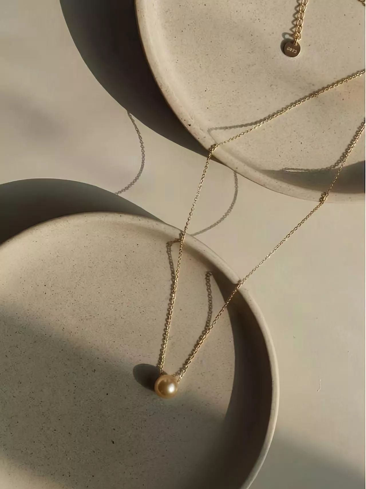 Sediment 積澱-南洋金珍珠925純銀項鍊