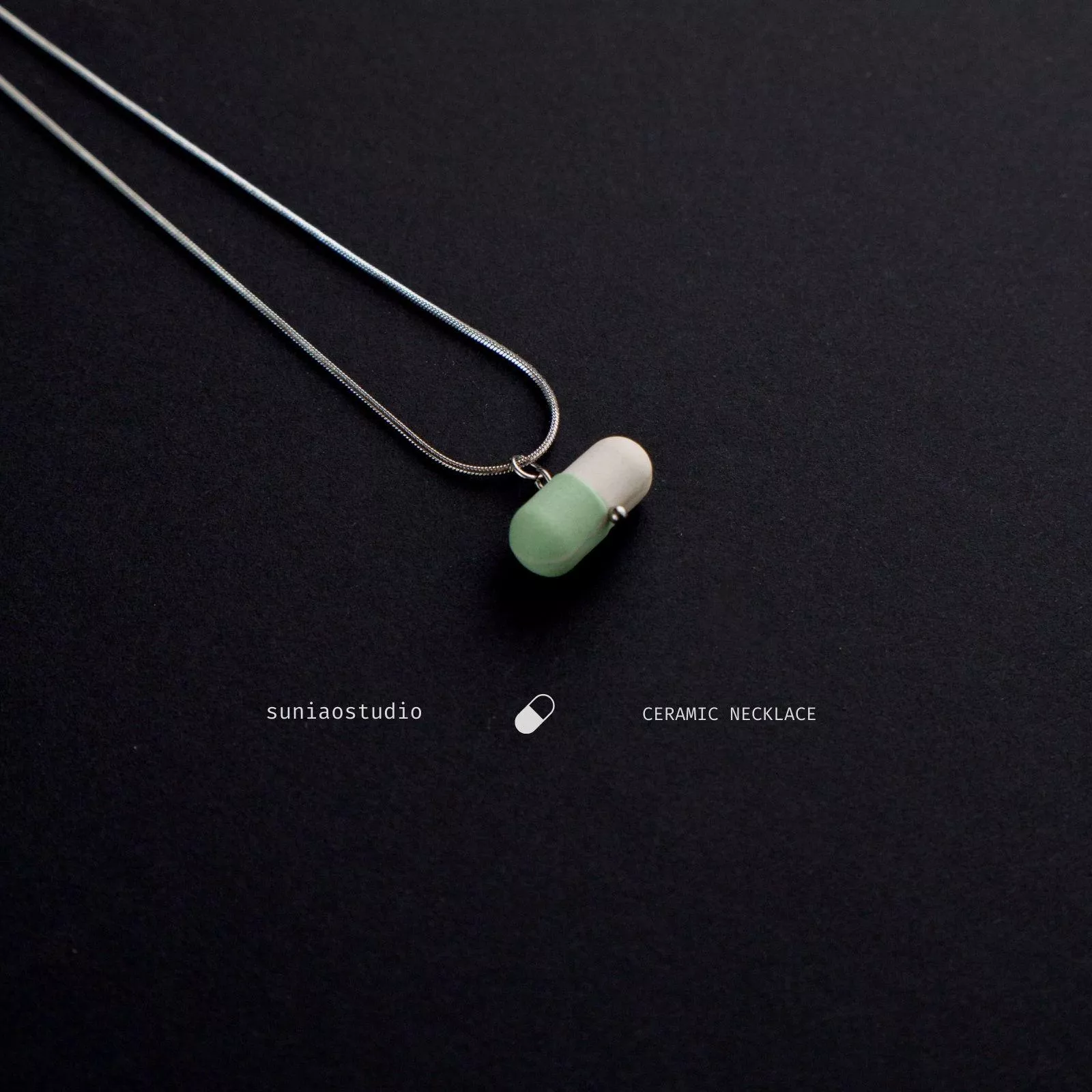 項鍊｜藥丸系列 - 綠