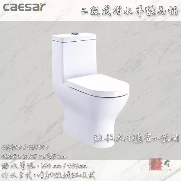 🔨 實體店面 可代客安裝 CAESAR 凱撒衛浴 省水單體馬桶 CF1354 CF1454 實體店面 可代客安裝