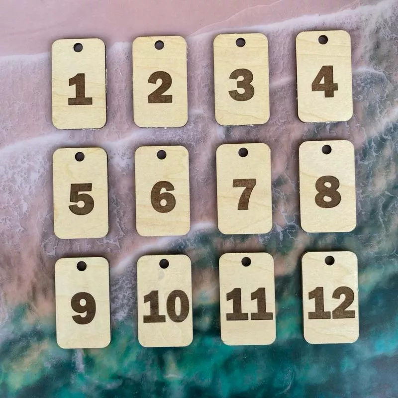 長方形數字號碼木牌【1-96】客製 號碼牌 桌號牌 叫號牌 數字牌 點餐牌 造形木片 形狀木片 形狀尺寸可客製化