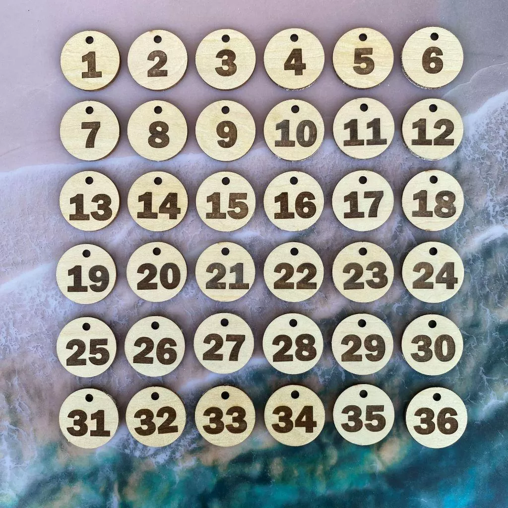 3公分 3cm 圓形數字號碼木牌【1-96】號碼牌 桌號牌 叫號牌 數字牌 點餐牌 造形木片 形狀木片 尺寸可客製化