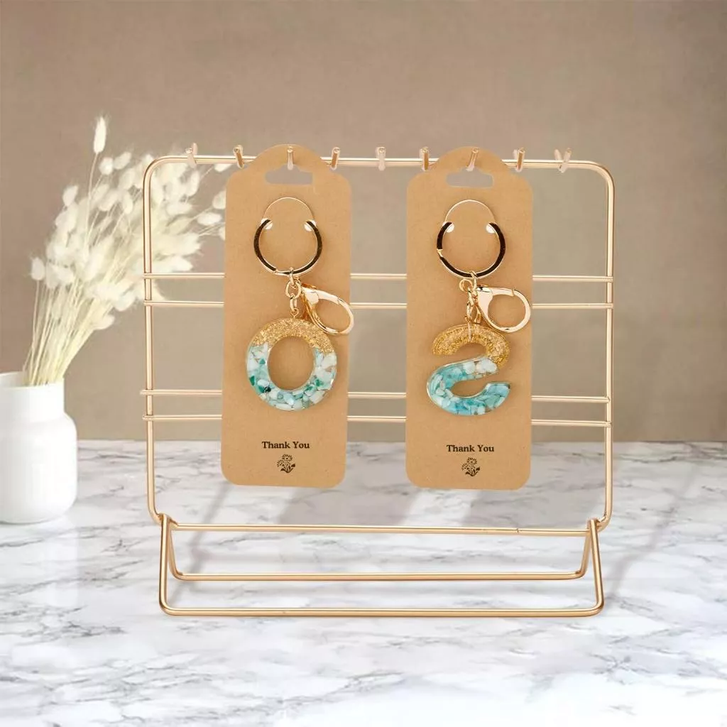 多功能牛皮紙鑰匙圈吊牌, 共4款 (5cm x 14.5cm，50片), 商品吊牌 包裝吊牌, 標籤, 掛牌 可客製化