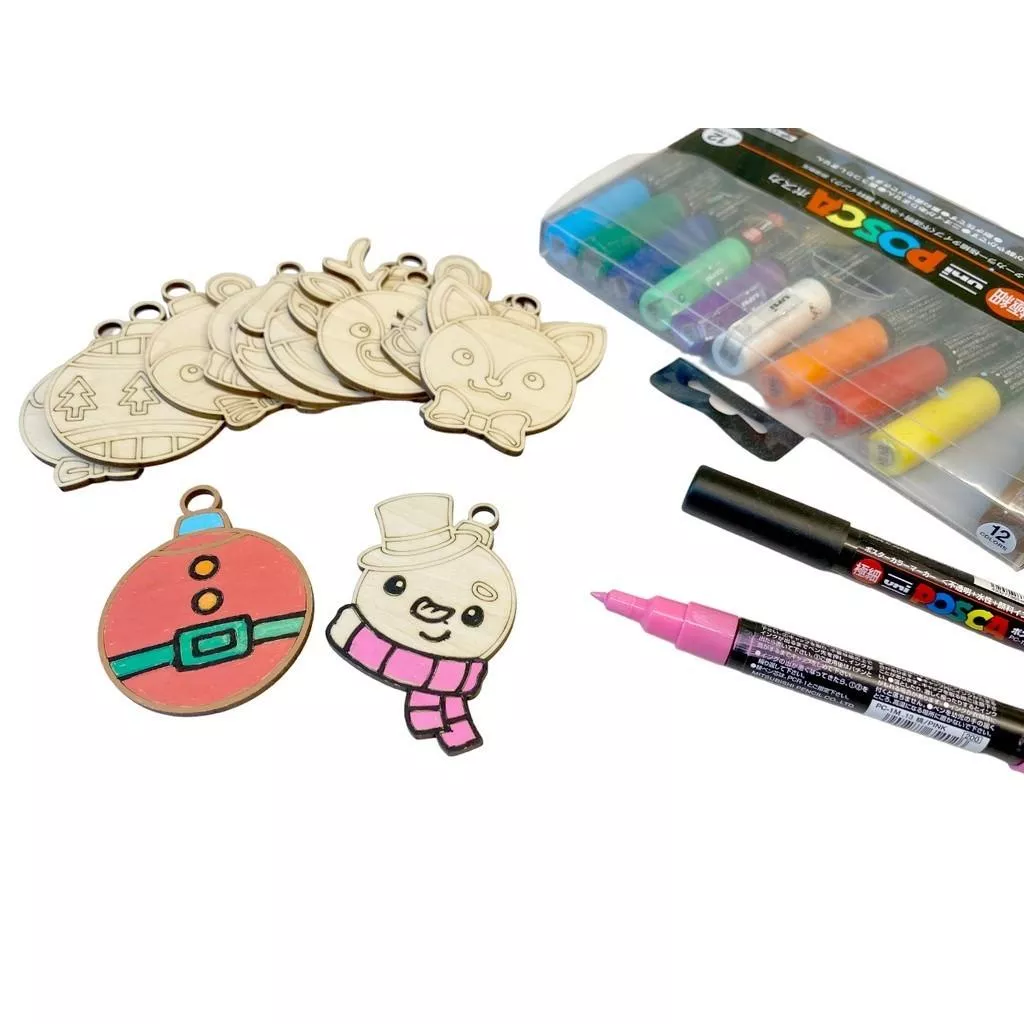 可愛動物造形聖誕節吊飾DIY 聖誕樹裝飾 掛飾 聖誕球  聖誕節禮物 幼兒園 聖誕節禮物兒童 耶誕樹裝飾 耶誕樹吊飾