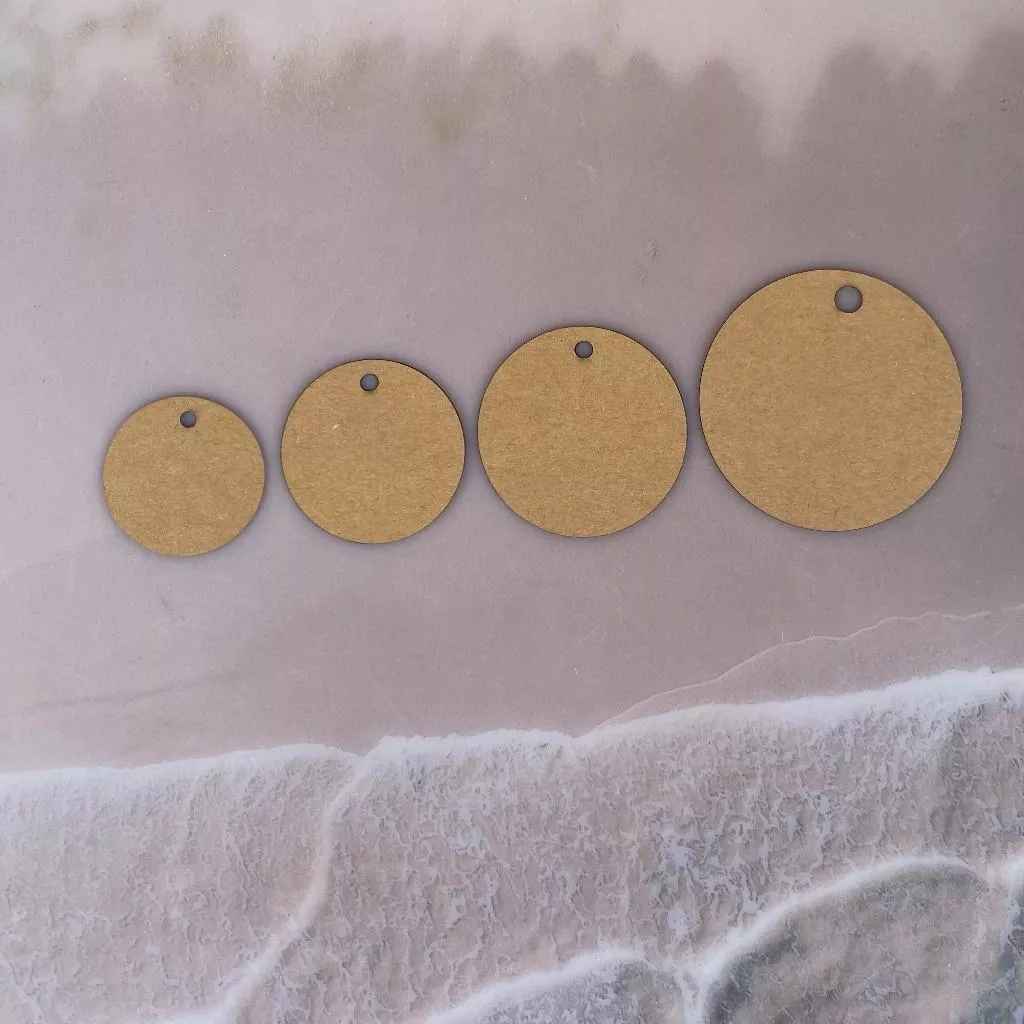 多尺寸圓形牛皮紙吊牌（50片入，客製化雕刻可選）(本身吊牌不含黃麻繩需要另外加購)