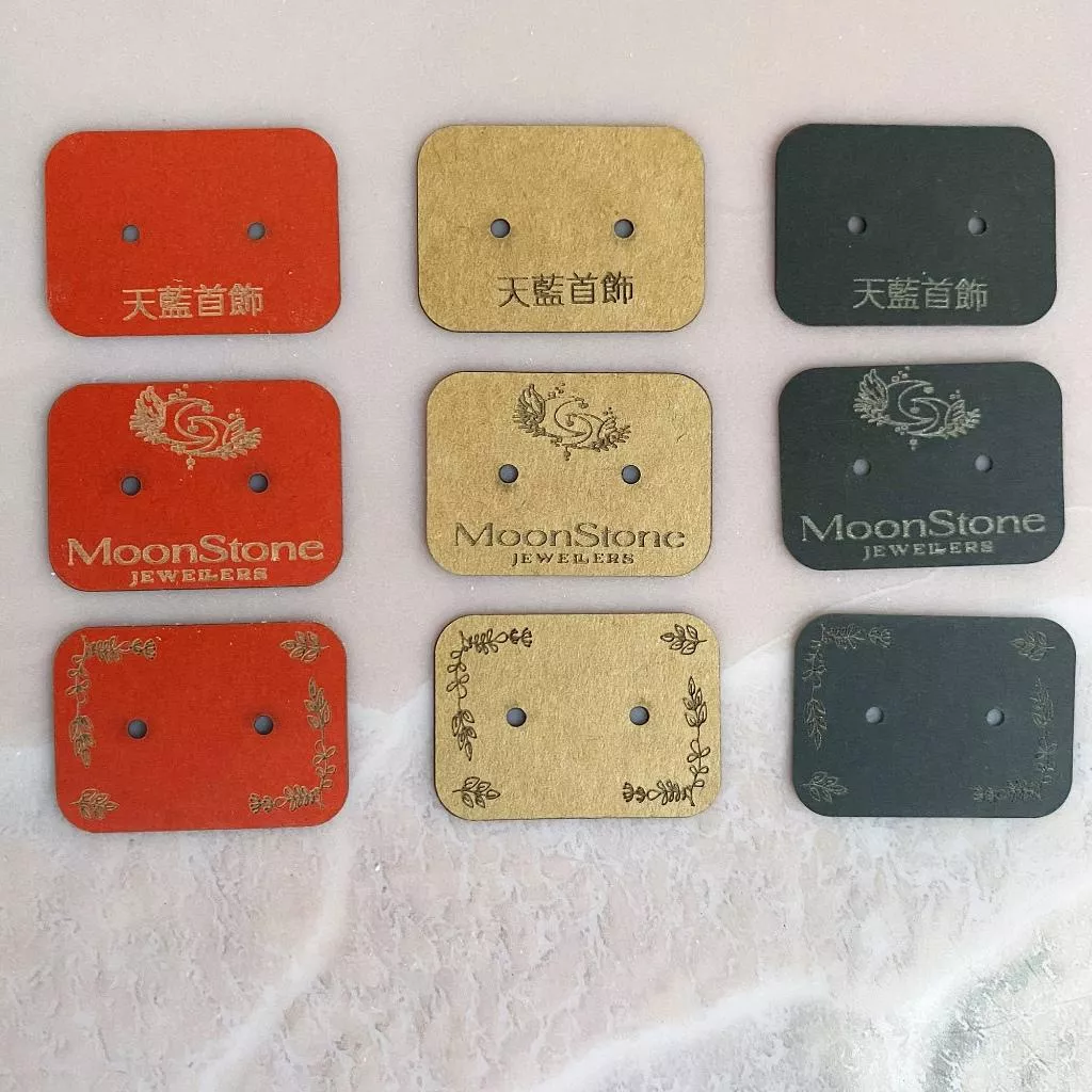 50片小型耳環卡 單對耳環卡 耳環咭 耳環展示卡 耳環包裝卡 手作耳環展示卡 耳環店鋪必備 飾品擺攤 耳環卡批發可客製化
