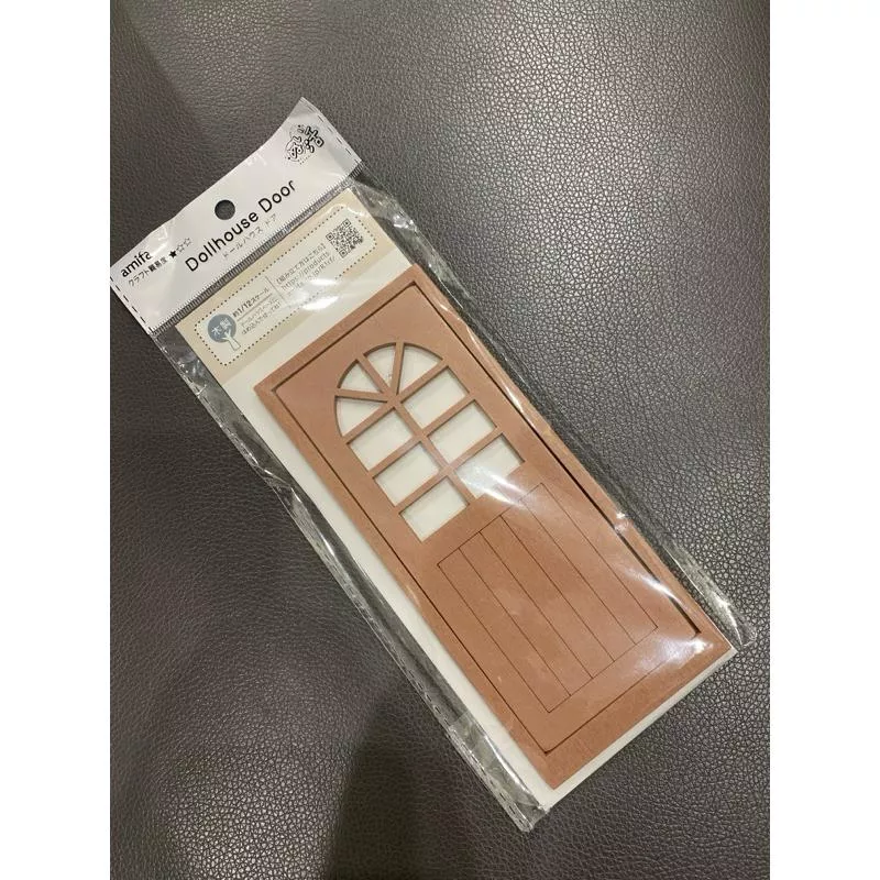 日本品牌amifa 娃娃屋木質門 DIY模型套件｜迷你家具配件｜適用1:12比例人偶屋裝飾