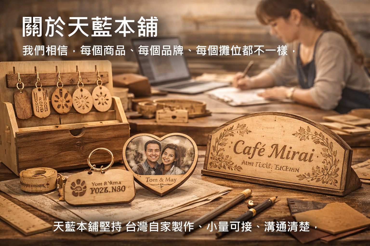 關於我們|天藍本舖 天藍本舖 | 雷射切割與雕刻木製品