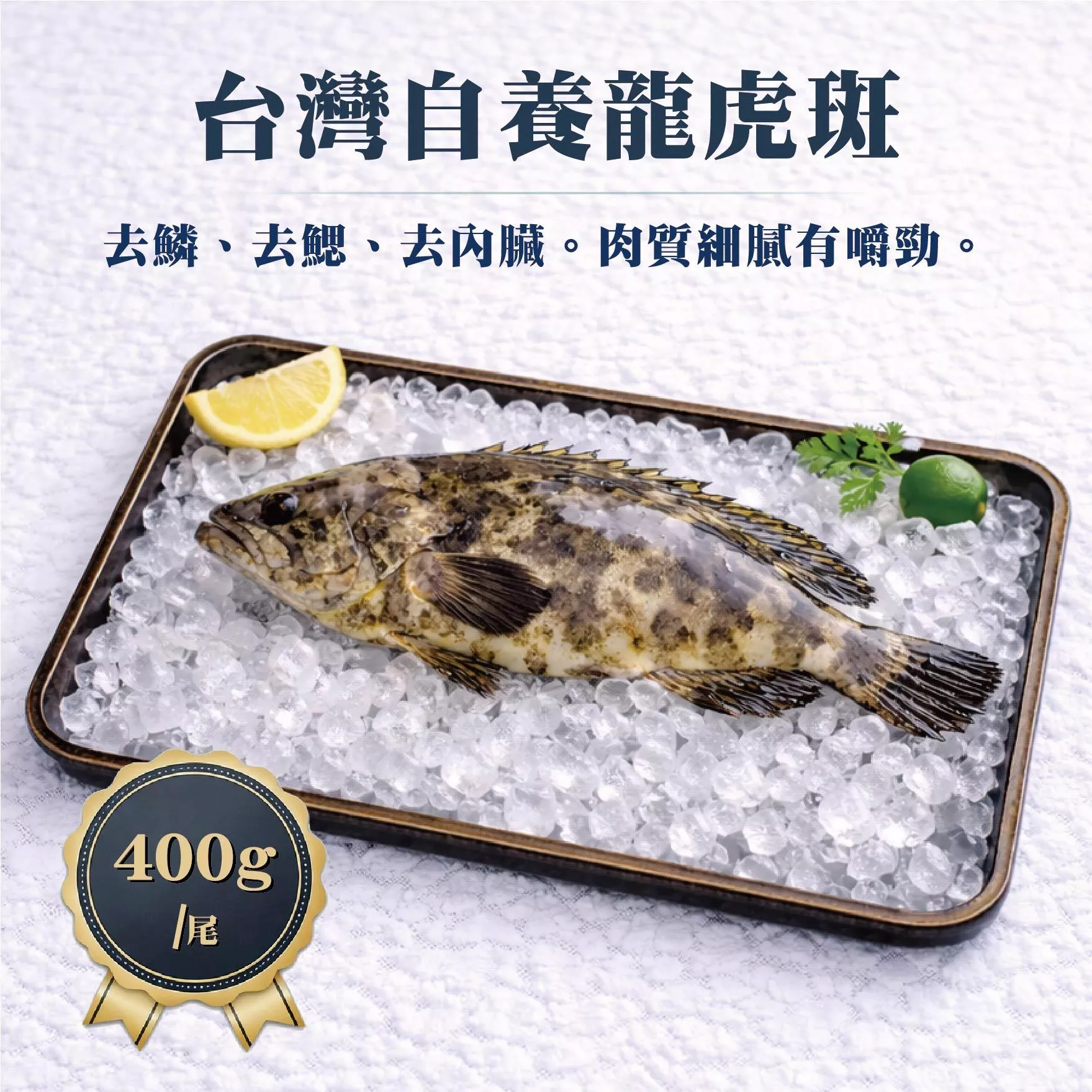 星堡水產 台灣自養石斑 400g
