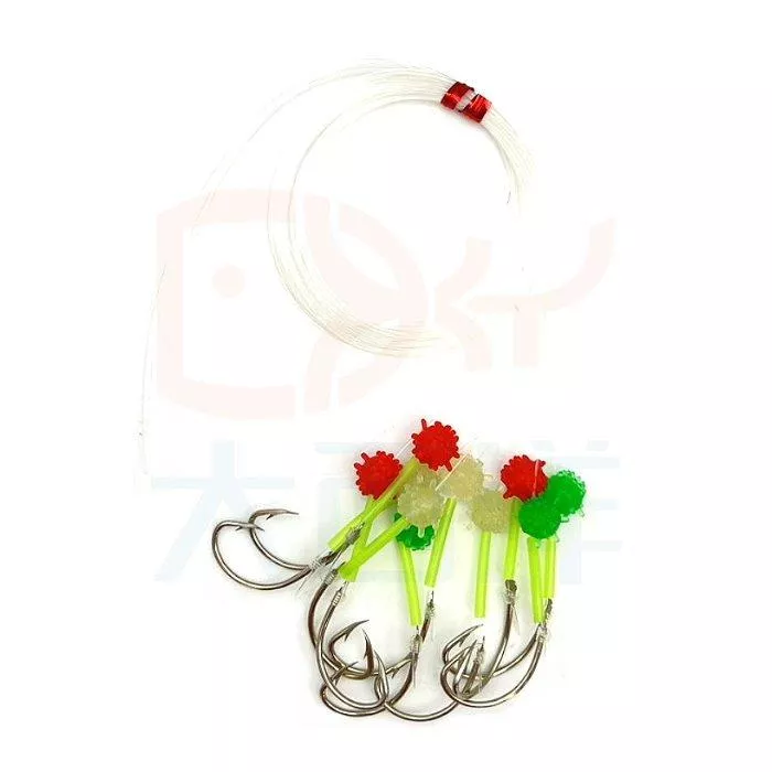 大西洋釣具 大目鳥子線鉤 深海子線鈎 深海魚 中型魚 大目鰱 長尾鳥 紅魚 紅嘴針 紅尾鳥 嘎拉魚