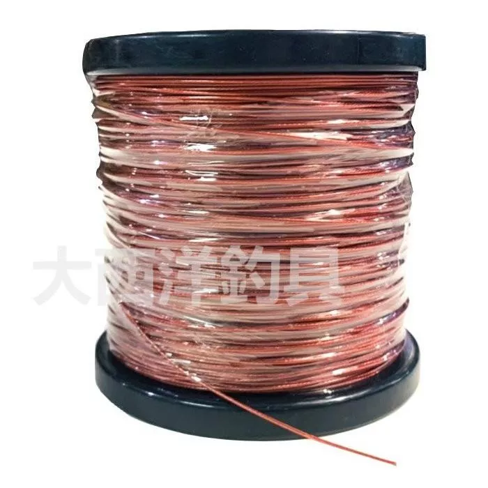 大西洋釣具 7股 316 包膜 紅鋼絲線 不銹鋼 船釣專用 包膠鋼絲線 38號 39號 40號 鋼絲線