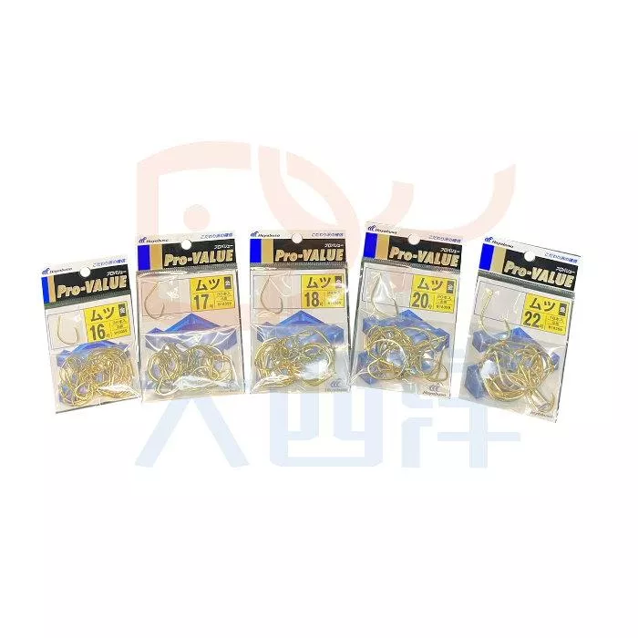 大西洋釣具 Hayabusa Pro-VALUE 日本船釣赤馬用臥眠鉤 深海鉤 深海鈎  船釣鉤 赤馬鉤 太地ムツ 金鉤