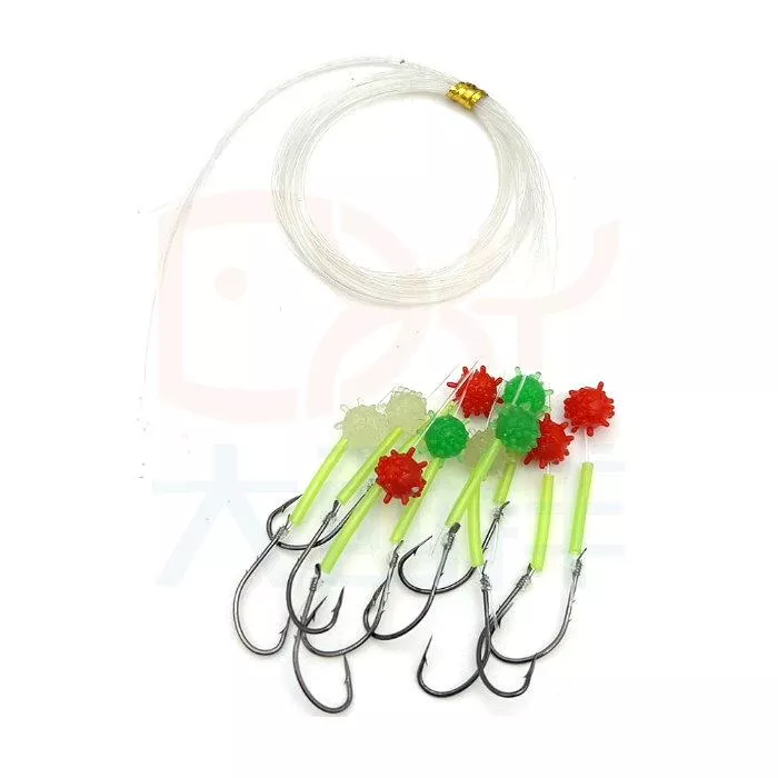 大西洋釣具 丸サ背刺鉤子線鉤 背刺鉤 丸サ 帶線鈎 深海魚 中型魚 大目鰱 長尾鳥 紅魚 紅嘴針 紅尾鳥 嘎拉魚