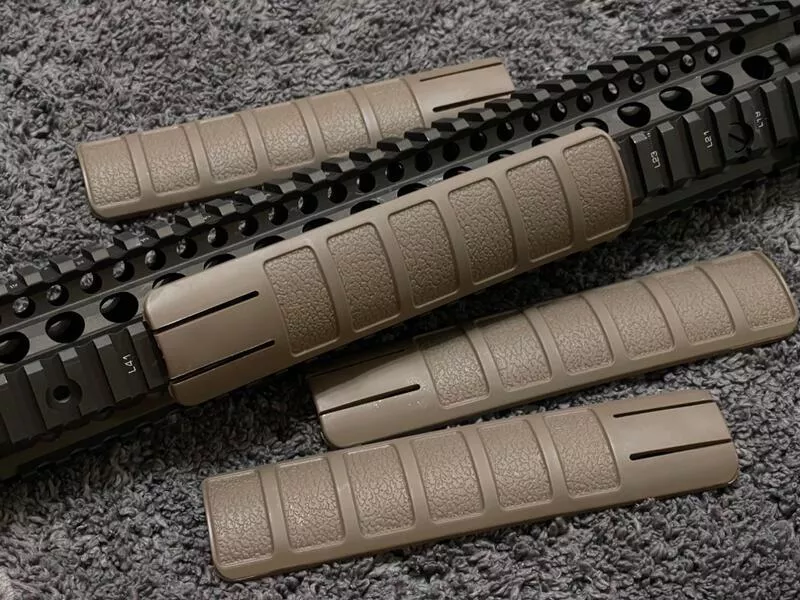 *現貨屋*TD 風格 ERGO 沙色4入 戰術護木片 魚骨護片 hk416 魚骨片