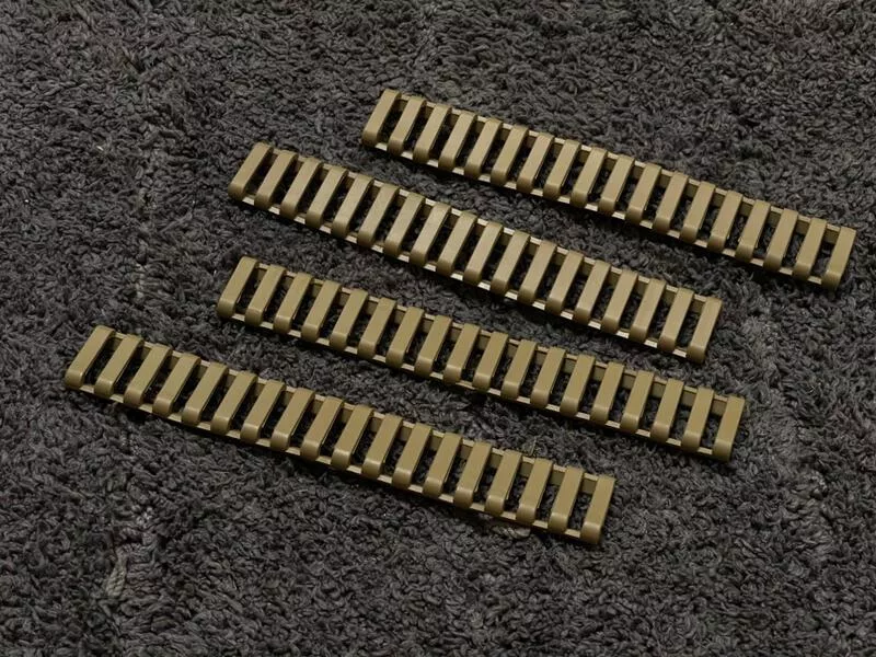 *現貨屋*MAP風格 沙色 Ladder Rail Panel Rail Cover軟膠戰術護木片組 魚骨片 樓梯