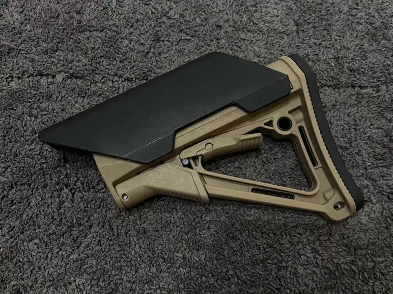 *現貨屋*ctr 高款 貼腮增高墊 後托 槍托 黑色