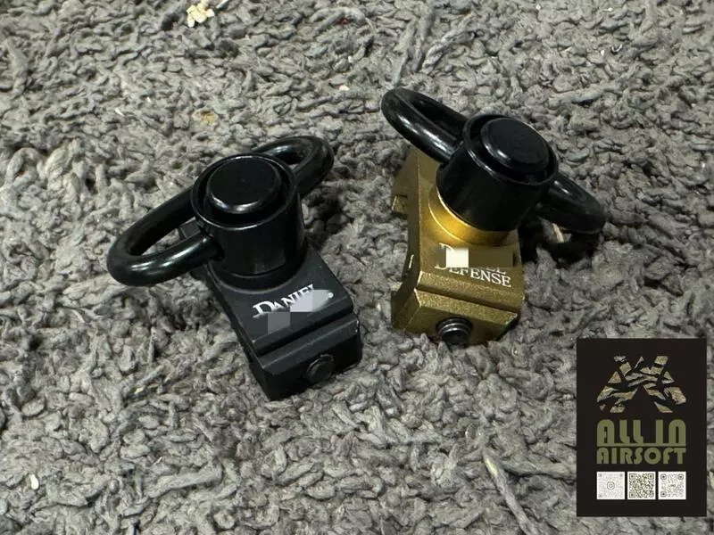 *現貨屋* DD風格20mm魚骨專用QD扣 背帶環 槍背帶扣 黑色 mk18