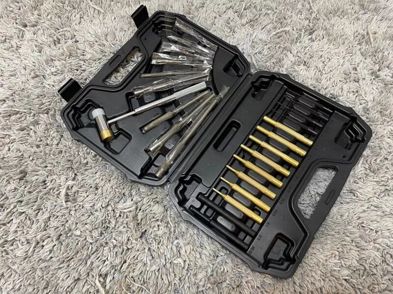 *現貨屋*中心沖 平頭沖 銅錘 24件 工具組 維修 拆槍工具 敲PIN 工具m4 ak 生存遊戲