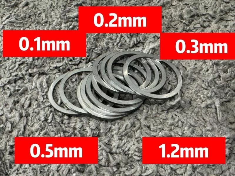 *現貨屋*20片 0.1 0.2 0.3 魚骨 護木墊片 gbb aeg 鐵氟龍 m4 槍管 外管固定