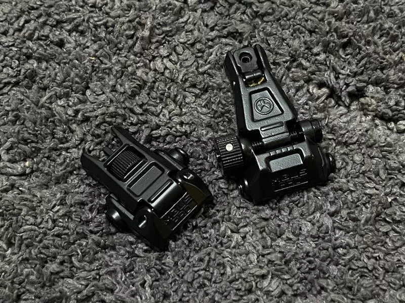 *現貨屋* MBUS PRO風格金屬照門準星組 罩門 準心 m4 416 ar15 機械瞄 折疊