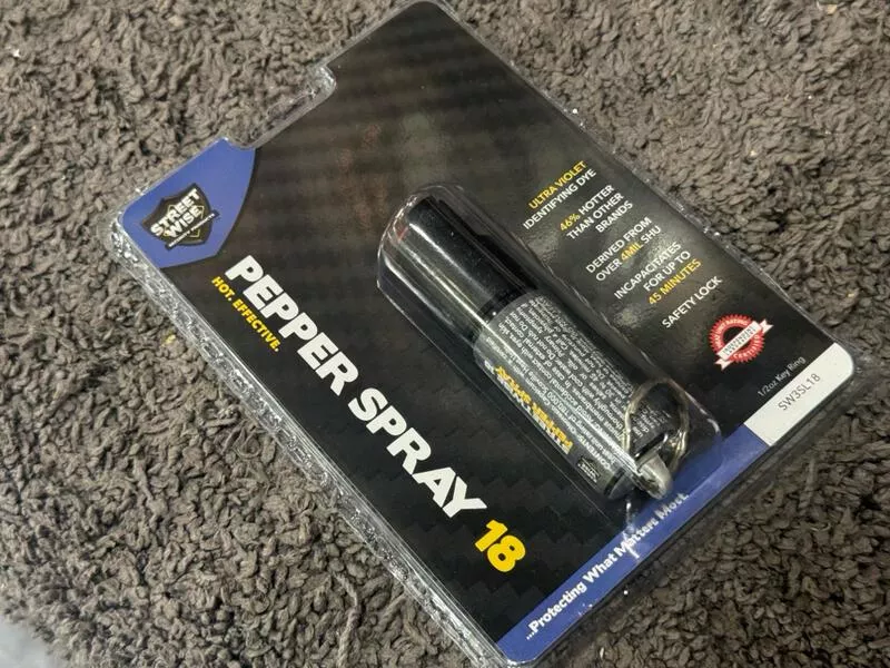 *現貨屋* StreetWise街頭保鑣 18『水柱型』鑰匙圈型1/2oz 警用鎮暴辣椒水 防狼噴霧 防身防衛