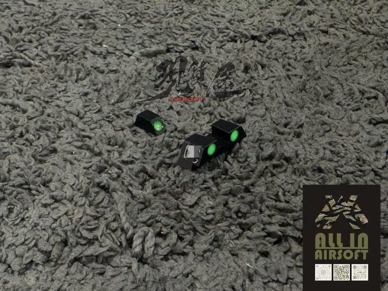 *現貨屋*VFC GHK 規格 GLOCK 夜光 罩門 準星 照門 準心 照準 克拉克 G17 G19 G45