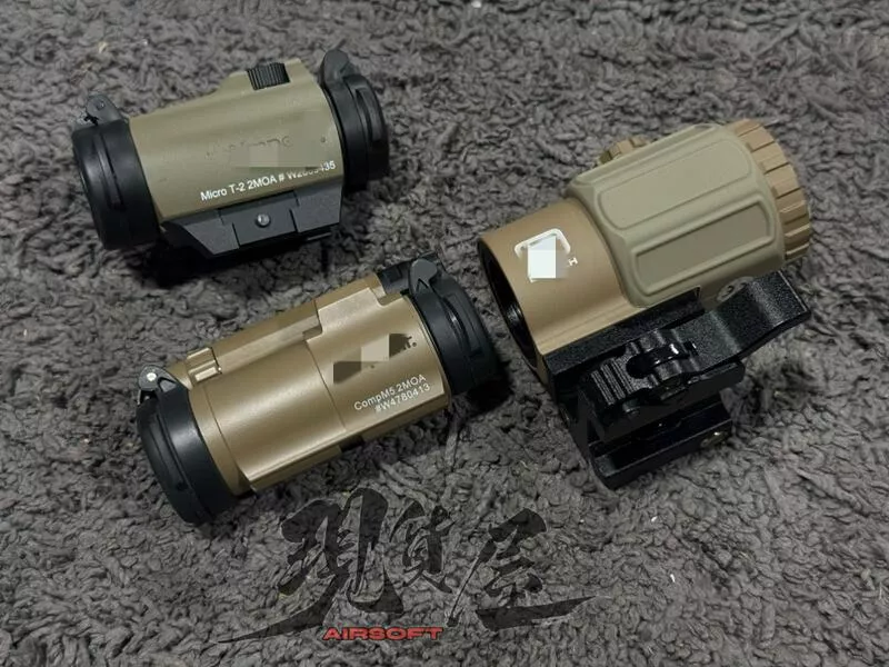 *現貨屋*AP EOTECH風格 T2內紅點 三倍側翻 G43 沙色 M5B