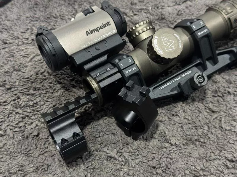 *現貨屋*30mm LPVO 鏡座 內紅點 增高座 RMR T2 狙擊鏡 彈道攝影機 runcam 魚骨
