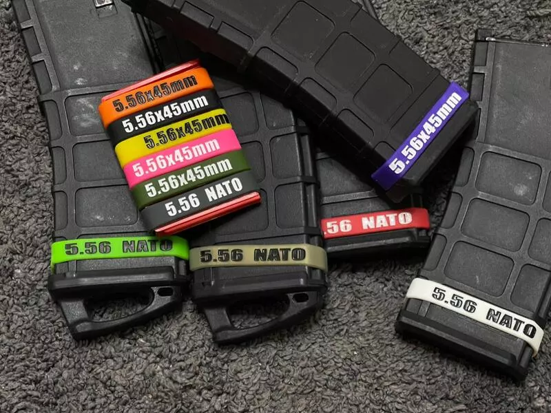 *現貨屋*ar15 m4 鐵匣 pmag 彈匣 識別帶 混色 買五送一 aeg gbb 快拔 老鼠尾 整線