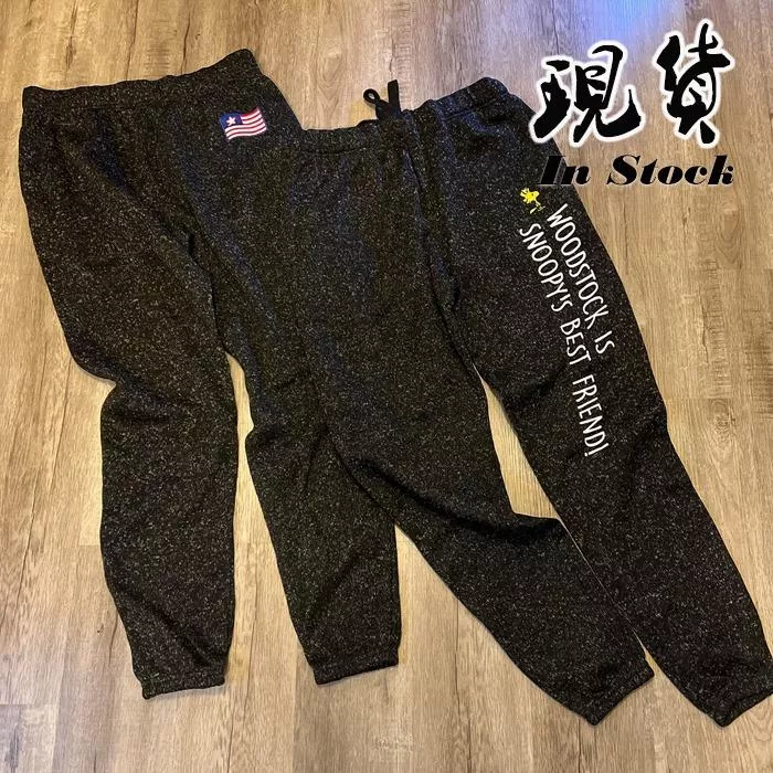 現貨│日單 西川リビング株式会社 厚實感內刷毛雪花針織棉休閒褲 刺繡印花九分家居褲 運動褲#4324特價