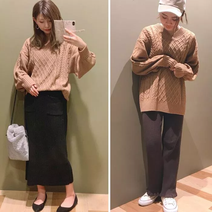 現貨│日單 RAYCASSIN × Green Parks 菱格紋麻花針織毛衣4352特價