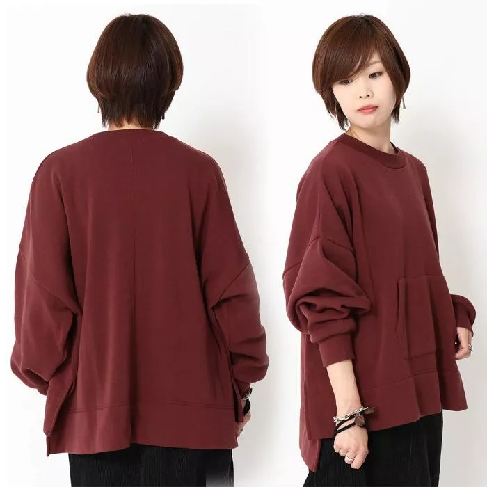 現貨│日單 SEVENDAYS=SUNDAY前面口袋ポケット內刷毛寬鬆連帽T 4366特價