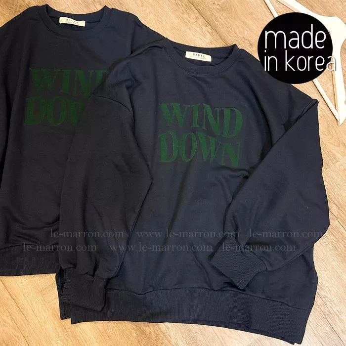 現貨│韓國製 植絨字母 柔軟毛圈棉 寬鬆版 oversize 大學T 前短後長側邊開叉4398