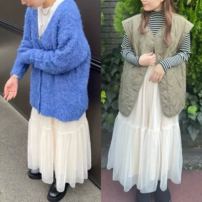 現貨│日單日系網紗裙 百搭唯美長裙 紗裙#4462特