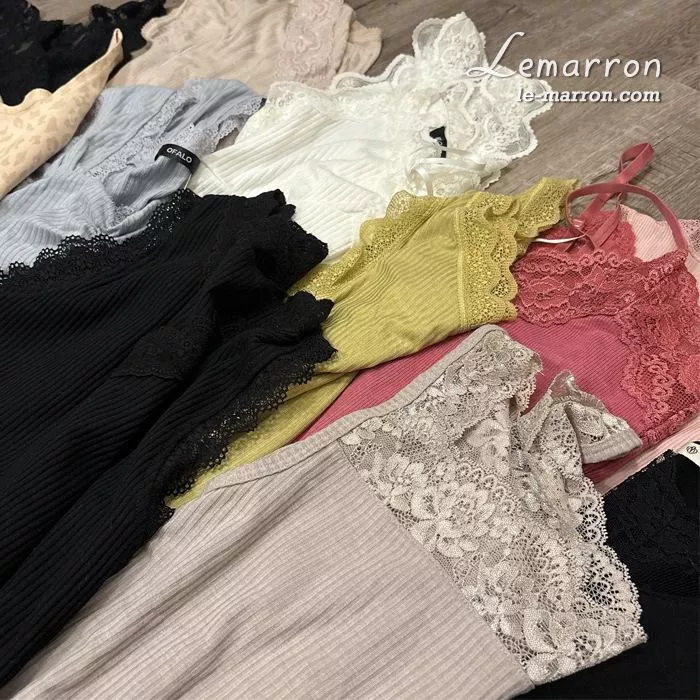 現貨│日系日單多款小背心 蕾絲拼接 無印坑條棉 彈力內搭#4470特