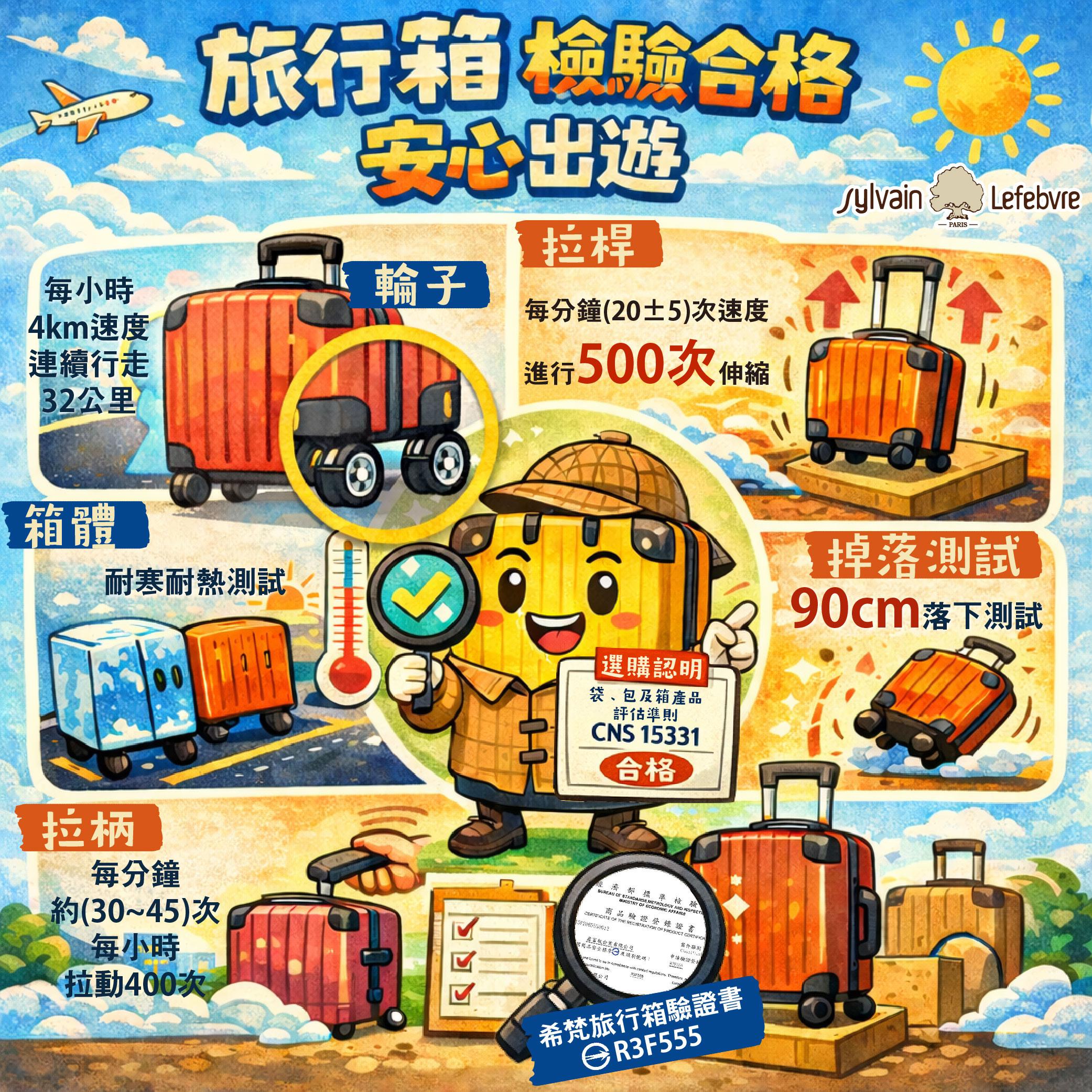 旅行箱檢驗合格✨安心出遊
