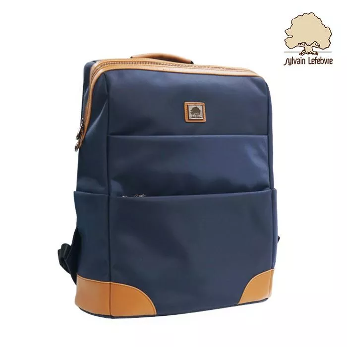 簡約感知性系列｜時尚拼接撞色尼龍後背包