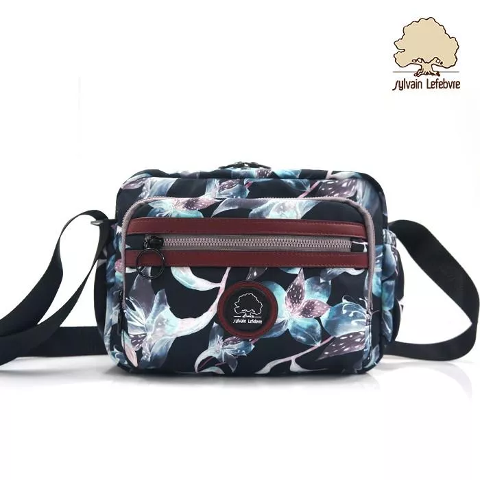 花藝樂曲系列｜百合祝福輕量休閒側背包