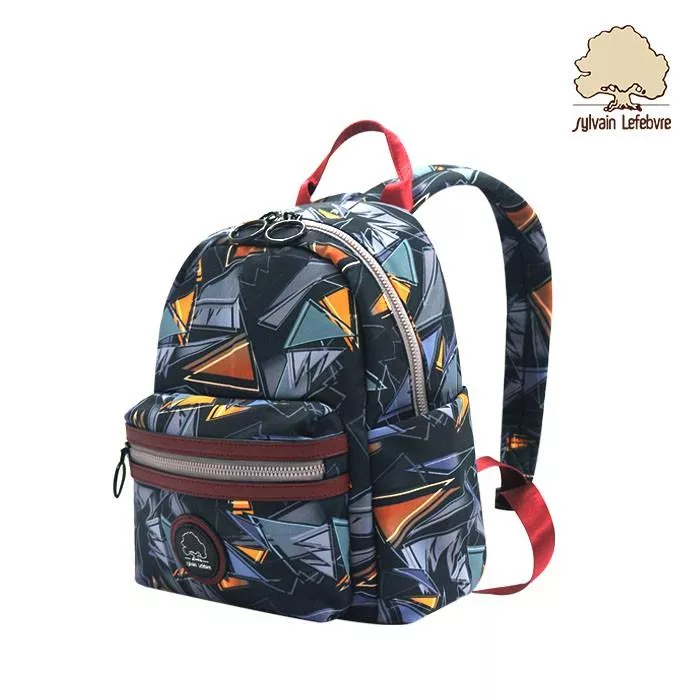 花藝樂曲系列｜歡樂幾何輕量休閒後背包(小款)