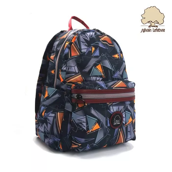 花藝樂曲系列｜歡樂幾何輕量休閒後背包(大款)