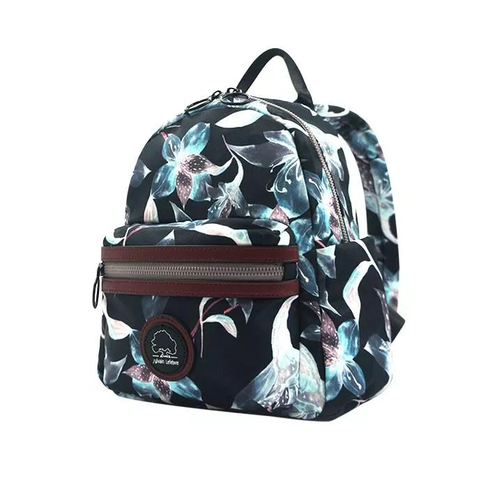 花藝樂曲系列｜百合祝福輕量休閒後背包(小款)