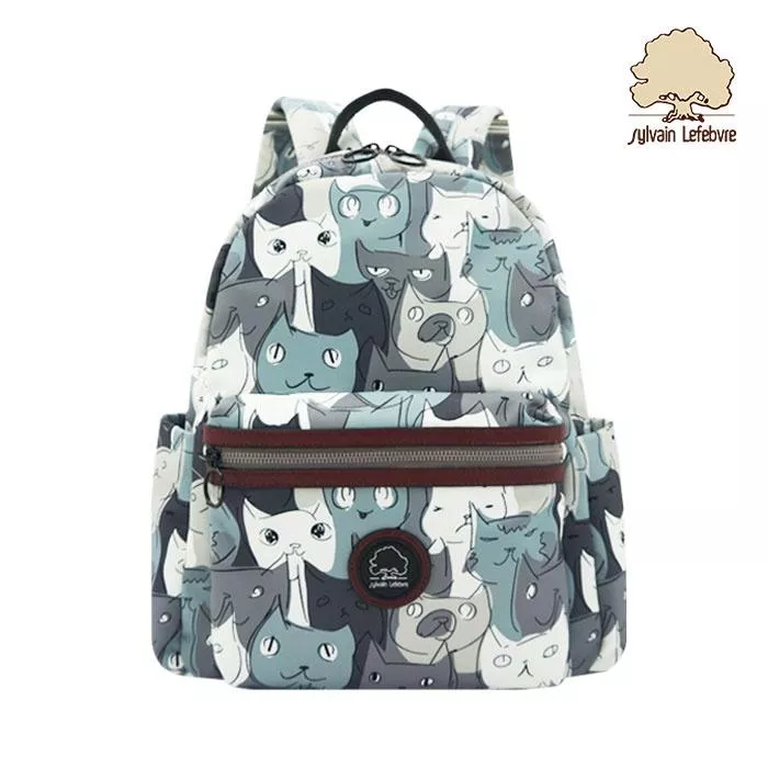 童趣小貓系列｜異想喵星輕量休閒後背包(大款)