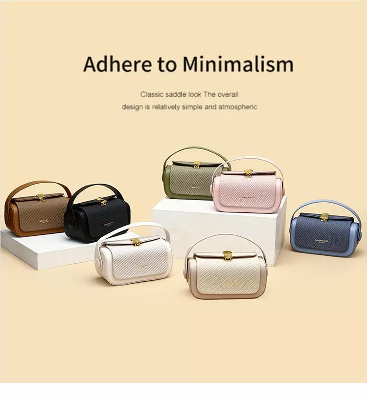 時尚高級感小方包單肩斜背包包質感斜挎包側背包