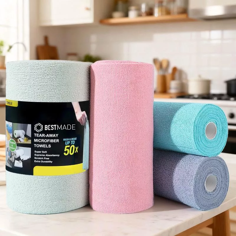 家用廚房毛巾捲清潔洗碗洗非一次性手撕抹布擦車毛巾